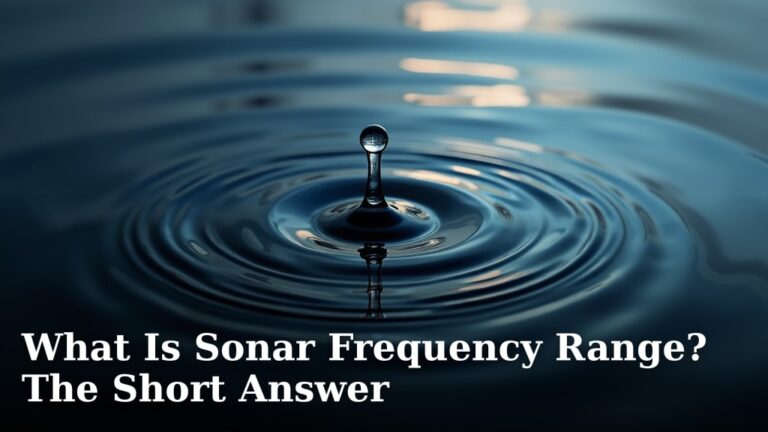 What Is Sonar Frequency Range? The Short Answer